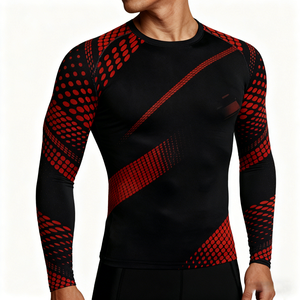 Camisetas Deportivas Transpirables con Logotipo Personalizado para Hombre, Camisetas de Gimnasio para Correr, de Secado Rápido, que Absorben la Humedad, de Manga Larga - Product Image 5