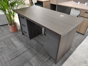 Hot Bán 120Cm 140Cm 160Cm Sang Trọng Loạt Máy Tính Bàn Óc Chó Màu Xám 3 Ngăn Kéo Nhà Văn Phòng Bàn - Product Image 4