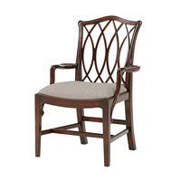 Chaise de salle à manger moderne en bois massif acajou avec coussin et dossier en bois pour salle à manger familiale et salon