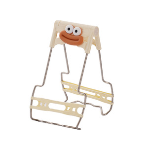 Pince à assiette anti-brûlure en acier inoxydable et silicone, motif dessin animé, couleur crème, isolante thermiquement et antidérapante pour cuisine - Product Image 5