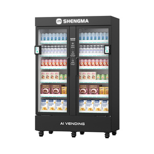 Distributeur automatique intelligent de nourriture fraîche, de collations et de boissons fraîches New-Tech AI, avec fonction de ouverture de <span class=keywords><strong>la</strong></span> porte pour retirer les produits - Product Image 4