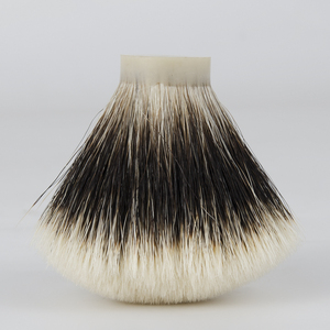 Y 100% barba 2-Band due bande pinna d'argento testa di tasso puro tasso 24mm nodi 65mm altezza ricca schiuma rasoio <span class=keywords><strong>da</strong></span> barba - Product Image 5