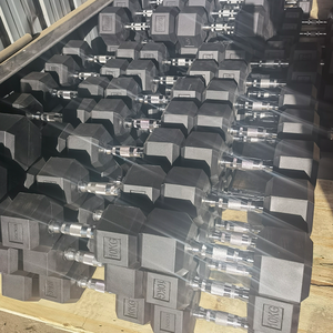 Vente en gros d'usine, haltères hexagonaux en caoutchouc personnalisés, <span class=keywords><strong>pas</strong></span> chers, équipement <span class=keywords><strong>de</strong></span> fitness pour salle <span class=keywords><strong>de</strong></span> sport, haltères hexagonaux en caoutchouc, ensemble pour salle <span class=keywords><strong>de</strong></span> sport à domicile, OEM ODM - Product Image 4