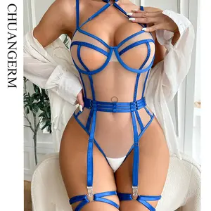 Women Sheer Sexy Lace Lingerie Corset Garter Belt - China Sexy