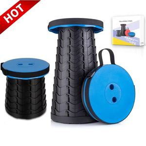 Tabouret pliable en plastique portable réglable pour le camping et la pêche - Product Image 4