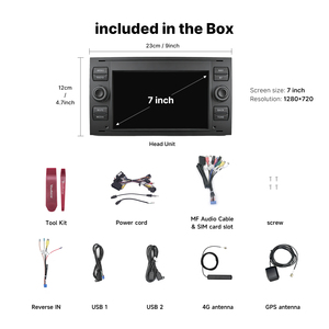 Autoradio Android Youducar 7 Pollici con GPS per <span class=keywords><strong>Ford</strong></span> <span class=keywords><strong>Focus</strong></span>/Mondeo/S-Max 2005-2011, Unità di Navigazione con Assistenza al Parcheggio Wireless - Product Image 3
