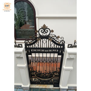 Portes d'entrée simples en acier inoxydable et fer forgé, maisons de villégiature, résidences de luxe, porte d'entrée principale, porte latérale en fer et vitrail - Product Image 2