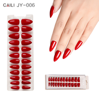 Nouvelle Arrivée Faux Ongles Longs en Acrylique de Haute Qualité, Gel Doux Professionnel, Faits Main 3D à Coller