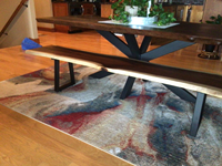 Pieds de meubles en métal avec coussinets anti-bruit pour tables, armoires, canapés et chaises
