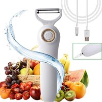 Éplucheur de pommes de terre électrique avec 13 lames de rechange Outil d'épluchage rotatif automatique de cuisine pour fruits