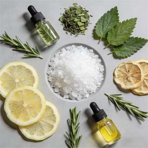 Sachets de thé de bain <span class=keywords><strong>bio</strong></span> S&Soak avec sels de la mer Morte et de l'Himalaya, <span class=keywords><strong>sel</strong></span> <span class=keywords><strong>d</strong></span>'<span class=keywords><strong>Epsom</strong></span>, jasmin, rose - Soin relaxant du corps et des pieds, expérience de spa naturelle - Product Image 6