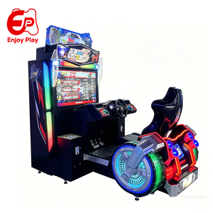 Simulador de Carreras con Pantalla de 65 Pulgadas para un Jugador, Volante Real, Pedales, Estructura Metálica, Idioma Inglés, Máquina de Juegos Arcade - Product Image 1