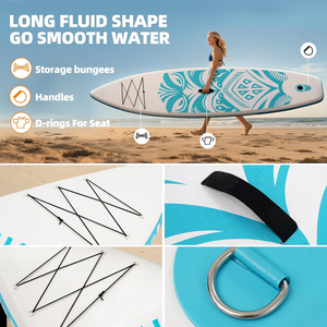 Ensemble de planche à pagaie <span class=keywords><strong>gonflable</strong></span>, planche SUP extra large, aileron amovible, pagaie flottante - Product Image 3