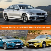 Housse de voiture extérieure imperméable et personnalisée pour BMW Série 4 M4 428i 430i 435i 440i 2014-2025 avec fermeture éclair, coupe-vent et robuste