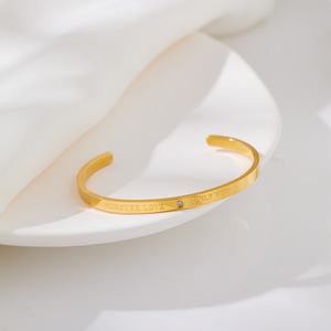 Hot <b>Couple</b> Stainless Steel <b>Bracelet</b> Fashion Titanium Steel Diamond <b>Bracelet</b> Female Factory Wholesale - Product Image 6
