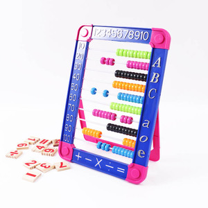 Foska Sturfy contando <span class=keywords><strong>telaio</strong></span> giocattoli di plastica <span class=keywords><strong>perline</strong></span> 10 righe abaco colorato strumento di calcolo matematico per la matematica aiuto per l'apprendimento - Product Image 1