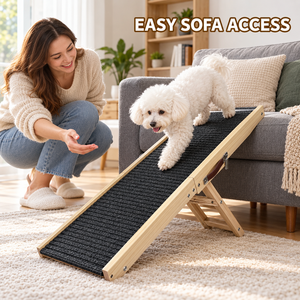 <span class=keywords><strong>Escalier</strong></span> pliable en bois réglable Zheng Xin pour animaux de compagnie, marchepied incliné pour canapé, idéal pour <span class=keywords><strong>chiens</strong></span> et chats de petite taille et âgés - Product Image 5
