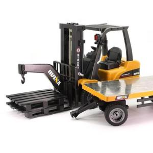 YT Huina 1576 1/10 Rc Camión de construcción grande Semi aleación 8 CH RC Carretilla elevadora Camión de plataforma Vehículo de ingeniería con TRAX Slash - Product Image 6