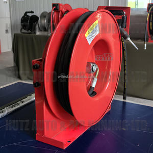 Enrouleur de Tuyau Industriel Rétractable WILLEST à Double Bras Haute Pression HRO8036-R3/8" avec Retour à Ressort et Support de Rangement - Product Image 6