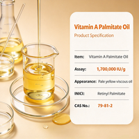 Palmitate de Vitamine A de Qualité Alimentaire pour la Santé Oculaire, Palmitate de Vitamine A Rétinol 1 700 000 UI, Huile de Palmitate de Vitamine A