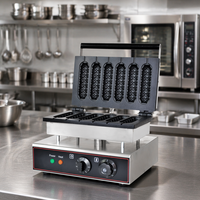 Nouvelle machine à gaufres électriques portables en acier inoxydable à haute productivité pour hôtels et commerces alimentaires
