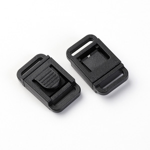 Hebilla de Seguridad de Nylon de 10 mm de Diámetro Interior, Accesorio de Plástico Negro para Correa de Casco de Motocicleta - Product Image 1