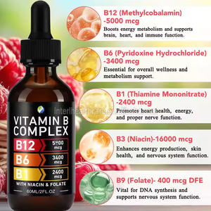Ausreson sağlık takviyesi B1 vitamini B6 B12 kompleksi <span class=keywords><strong>B</strong></span> vitaminleri sıvı <span class=keywords><strong>B</strong></span> vitamini kompleks sıvı düşer - Product Image 2