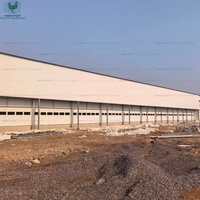 Estructura de Acero Galvanizado por Inmersión en Caliente, Resistente, para Granjas Avícolas, con Diseño de Ventilación Tipo Túnel