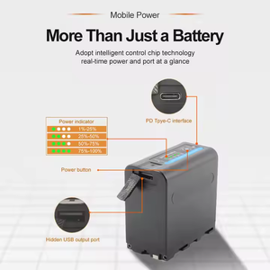PS-BLS5 cho Olympus DC Coupler cộng với sạc 7.4V 10000mAh <span class=keywords><strong>NP</strong></span>-F980 <span class=keywords><strong>NP</strong></span>-<span class=keywords><strong>F970</strong></span> npf960 pin với đầu ra sạc USB-C cho Sony - Product Image 6