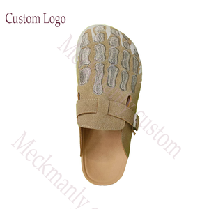 รองเท้าแตะหนังสั่งทำพิเศษสุดหรู ปี 2024 คุณภาพสูง สไตล์เยอรมัน พื้นรองเท้า TPU พื้นรองเท้าด้านในทำจากไม้ก๊อก สำหรับผู้หญิง สไตล์กลางแจ้ง - Product Image 2