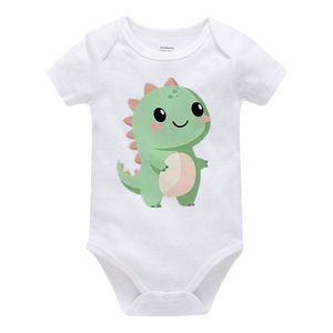 Nhà Máy Bán Buôn Trực Tiếp Đồng Bằng Màu Trắng Ngắn Tay Áo Unisex Bé Onesie Bé Bodysuit Dệt Kim Bé Bông Romper Mùa Hè Áo Liền Quần - Product Image 1