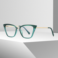 Partagas TR90 Oeil de Chat Logo Personnalisé Charnière à Ressort Anti Lumière Bleue Lunettes Optique Monture de Lunettes pour Femmes Dames