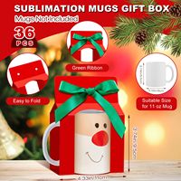 2024 Fullsun vente chaude logo personnalisé impression tasse pliante boîte d'emballage avec ruban de fenêtre pour cadeau