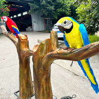 Modèle d'animaux animés grandeur nature Modèle d'oiseaux animatroniques avec plume