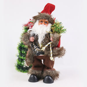 จีนผู้ผลิตอิเล็กทรอนิกส์Santaตุ๊ก<span class=keywords><strong>ตา</strong></span>Plushของเล่นเพลงคริสต์มาสตกแต่งวันหยุดของขวัญเด็กอุปกรณ์ - Product Image 1