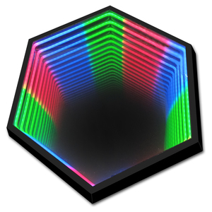 Octagon Led RGB Infinity 3D Illusion gương Neon dấu hiệu Multilayer Abyss gương thanh trang trí nội thất cho văn phòng cửa hàng nhà đầy màu sắc thay đổi - Product Image 6