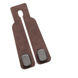 Gancho Doble Oculto de Metal con Decoración de Piel Sintética para Respaldo de Asiento de Coche, Organizador para Reposacabezas y Respaldo Trasero, Decoración del Hogar - Product Image 3