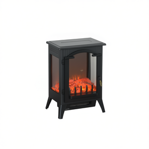 Chimenea Eléctrica de 23 Pulgadas, 750W/1500W, Calefacción Eficiente para el Hogar, Metálica, Independiente, con Efecto de Llama Realista - Product Image 1