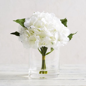 Tùy Chỉnh Thơm Ướt Nhân Tạo Trắng Hoa Tú Cầu Hoa Hương Thơm Khuếch Tán Với Bình Thủy Tinh - Product Image 6