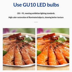 โคมไฟดาวน์ไลท์แบบฝังเพดานไร้ขอบ LED สำหรับห้องนั่งเล่น ห้องนอน COB หัวคู่ สมาร์ทสปอตไลท์ CRI สูง - Product Image 3