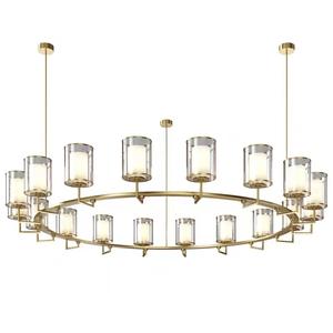 Luminaire suspendu rond à LED pour <span class=keywords><strong>salon</strong></span>, intérieur, maison, plafond, en verre de Murano, lustres et suspensions, vente chaude - Product Image 2