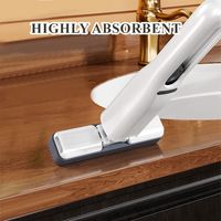 Mini serpillière auto-essoreuse rapide et portable pour petits espaces, salles de bain, cuisines, vaisselle, bureaux et surfaces en verre