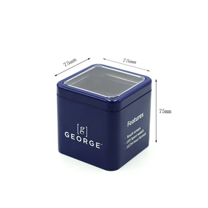 안전 뚜껑이있는 뜨거운 판매 고품질 시계 선물 양철 상자 안전 보관 우아한 디스플레이 금속 상자 - Product Image 4