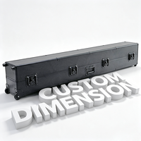 Mallette à Outils en Aluminium sur Mesure pour Équipement avec Intérieur en Mousse Préformée, Valise de Transport Rigide en Aluminium avec Poignée et Roues
