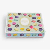Günstige kunden spezifische Luxus schwarz Geschenk Lebensmittel Keks Makronen Verpackungs box Sweet Cookie Verpackungs papier Macaron Box