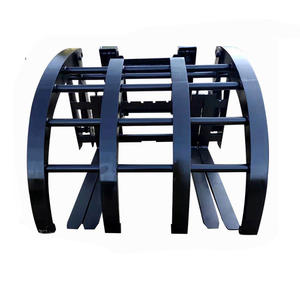 Radlader Kompakt lader Anbaugeräte Holzgras Greifer Farm Grab Holzkran Heu Speer Paddel gabel mit oberer Klemme - Product Image 2