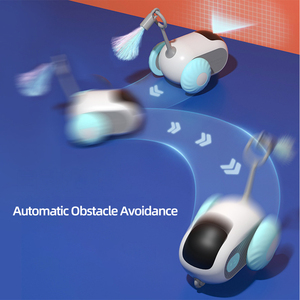 Jouet de voiture de sport en plumes intelligent écologique pour chats Mode de conduite autonome en plastique durable - Product Image 2
