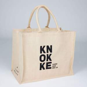 Gama Print Juco Jute Tote Bag New Washable Handbag for Women Wholesale Manufacturer in India Promotional Shopping Bag - Product Image 2