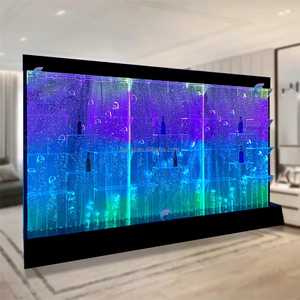 Digital Control Bubble Wall With Wine Rack RGB LED Water Bubble Partition APP Remote Control - Product Image 3