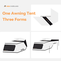 Auvent ADA Overland 4x4 270 degrés pour camping, SUV, voiture, auvent latéral de toit, tente à coque rigide, auvent 270 avec parois